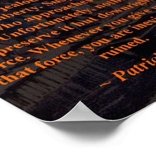 Tea Party - Patrick Henry Poster (Hoek)