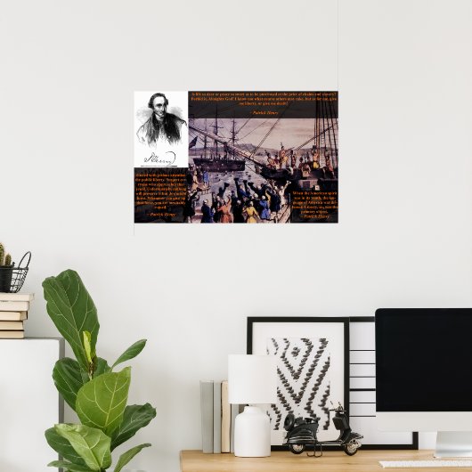 Tea Party - Patrick Henry Poster (Thuiskantoor)