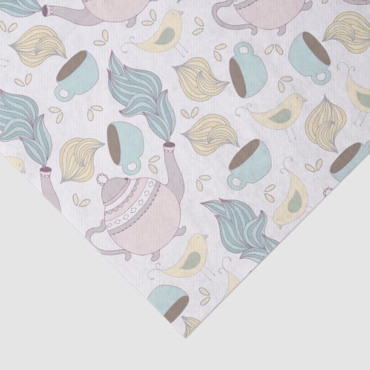 Tea Party Pattern Tissuepapier (Detail)