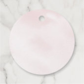 Tea Party Pink Gold Floral Birthday Bedankjes Labels (Achterkant)