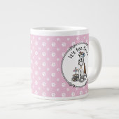 Tea Party Pit Bull (lt brindle white 3) Grote Koffiekop (Voorkant rechts)