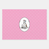 Tea Party Pit Bull (lt brindle white 3) Inpakpapier Vel (Voorkant 2)