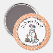 Tea Party Pit Bull (lt brindle white 3) Magneet (Voorkant / Achterkant)