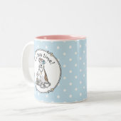 Tea Party Pit Bull (lt brindle white 3) Tweekleurige Koffiemok (Voorkant links)