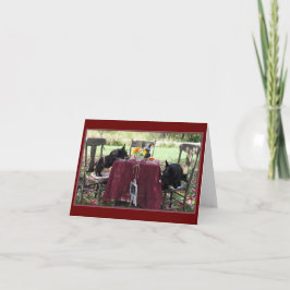 Tea Party plezier Notitiekaartje