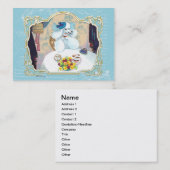 Tea Party podle Visitekaartje/profielkaart Visitekaartje (Voorkant / Achterkant)