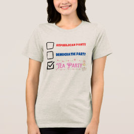 Tea Party Politiek Tri-Blend Shirt