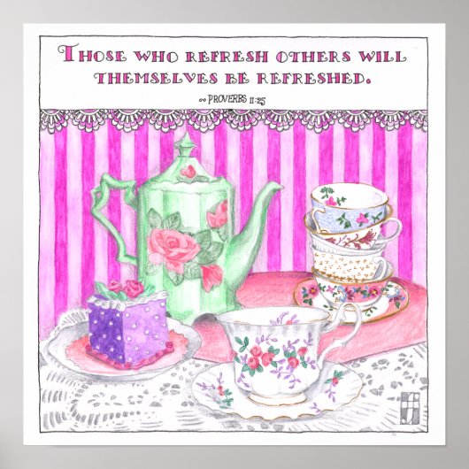 Tea Party Poster (Voorkant)