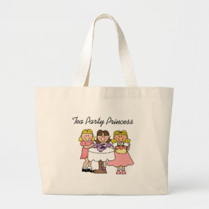 Tea Party Princess Grote Tote Bag
