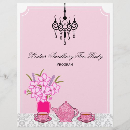 Tea Party-programma (Voorkant)