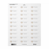 Tea Party Return Address Label (Full Sheet)