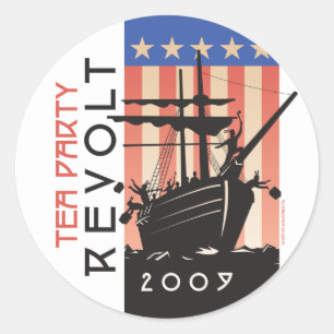 Tea Party Revolt 2009 Ronde Sticker