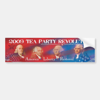 Tea Party Revolution Bumpersticker 2009