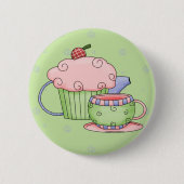 Tea Party Ronde Button 5,7 Cm (Voorkant)