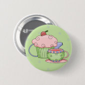 Tea Party Ronde Button 5,7 Cm (Voorkant /achterkant)
