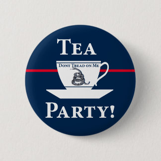 Tea Party. Ronde Button 5,7 Cm