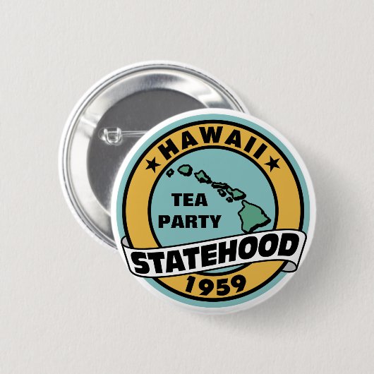 TEA PARTY RONDE BUTTON 5,7 CM (Voorkant /achterkant)