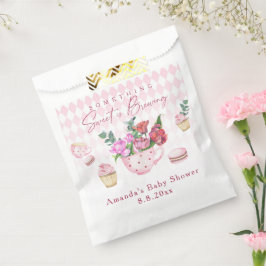 Tea Party Something Sweet is het brouwen van Baby  Bedankzakje