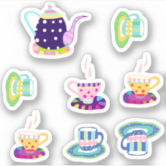 Tea Party:. Sticker