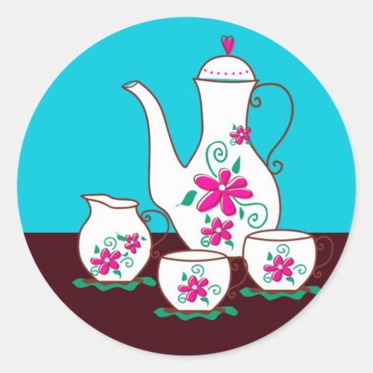 Tea Party Stickers (Voorkant)
