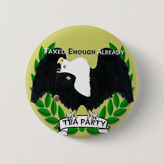 TEA Party Supply Ronde Button 5,7 Cm (Voorkant)