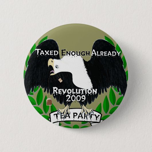 TEA Party Supply Ronde Button 5,7 Cm (Voorkant)