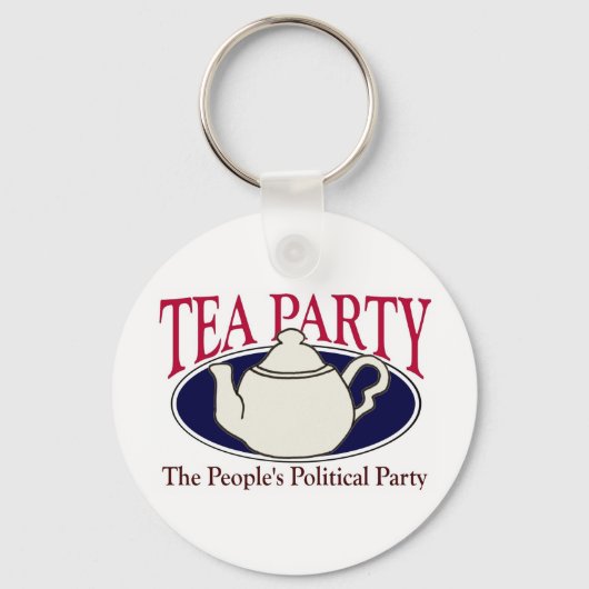 Tea Party Tax Day sleutelhanger (Voorkant)