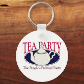 Tea Party Tax Day sleutelhanger (Voorkant)