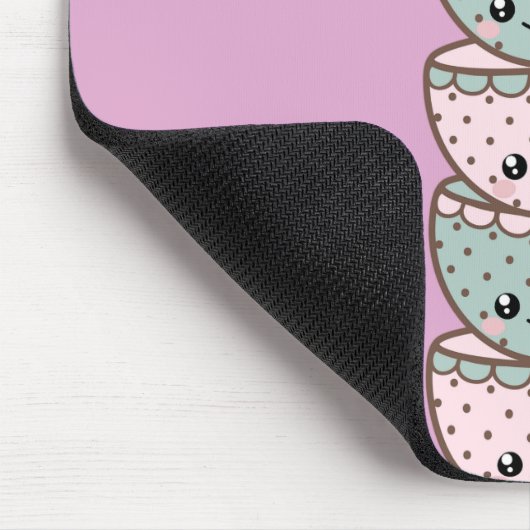 Tea Party Teacups roze Muismat (Hoek)