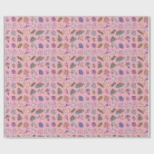 Tea Party Thed Wrapping Paper Cadeaupapier (Vlak)