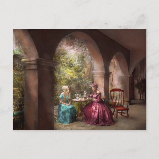 Tea Party - Thee delen met oma 1936 Uitnodiging Briefkaart (Voorkant)