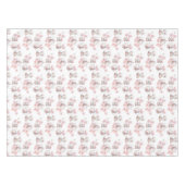 Tea Party theepot theekopjes roze rozenbloem Tafelkleed (Voorkant (Horizontaal))