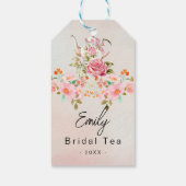 Tea Party-thema Cadeaulabel (Achterkant)