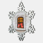 Tea Party Tin Sneeuwvlok Ornament (Rechts)