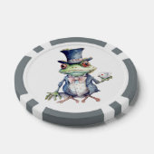 Tea Party Toad in Top Hoed Poker Chips (Enkel)