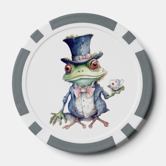 Tea Party Toad in Top Hoed Poker Chips (Achterkant)