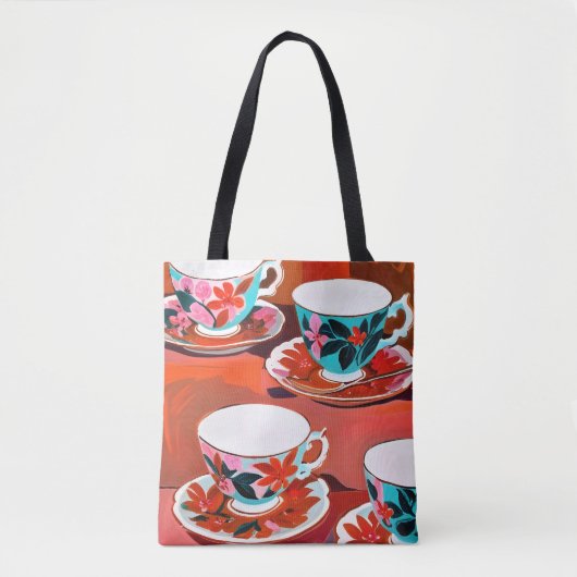 Tea Party Tote Bag (Voorkant)