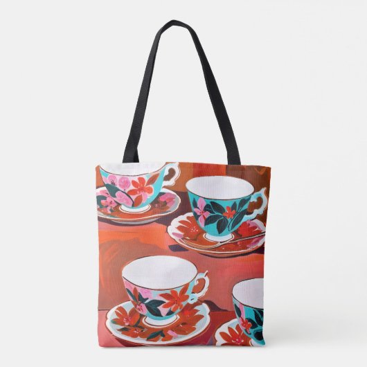 Tea Party Tote Bag (Achterkant)