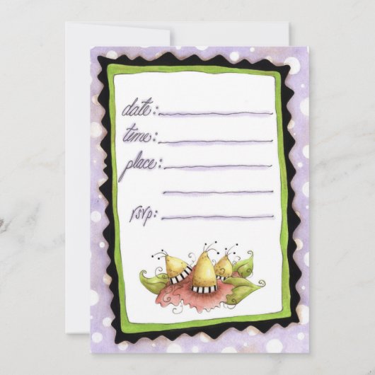 Tea Party - uitnodiging (Achterkant)