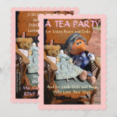 Tea Party - Uitnodiging (Voorkant / Achterkant)