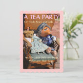 Tea Party - Uitnodiging (Staand voorkant)