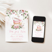 Tea Party Uitnodiging 2e verjaardag