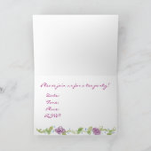 Tea Party Uitnodiging Victoriaans Fancy Petten Blo (Binnen)