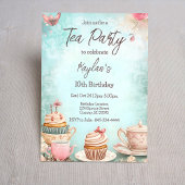 Tea party uitnodiging voor verjaardag