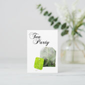 Tea Party uitnodigingen (Staand voorkant)