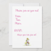 Tea Party Uitnodigingen Cottage Garden Bloemenemme (Achterkant)