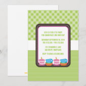 Tea Party | Uitnodigingen van de Partij van de Dag (Voorkant / Achterkant)