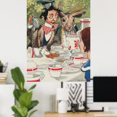 Tea Party van de Mad Hater Poster (Thuiskantoor)