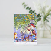 Tea Party van de Mad Hatter in Alice in Wonderland Briefkaart (Staand voorkant)