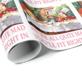 Tea Party van de Mad Hatter in Alice in Wonderland Cadeaupapier (Rol Hoek)